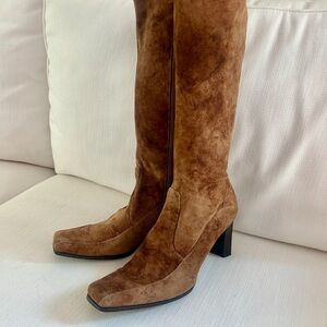 Franco Sarto multi brown suede boots 10